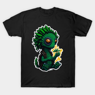 Rastafari weed alien T-Shirt